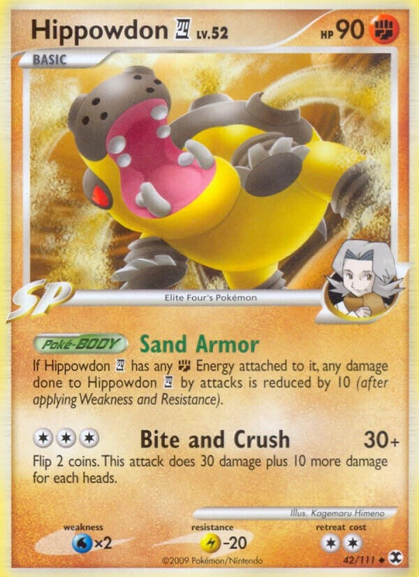 Image for Hippowdon E4 (42/111) (Rising Rivals) (RR) - Pokemon