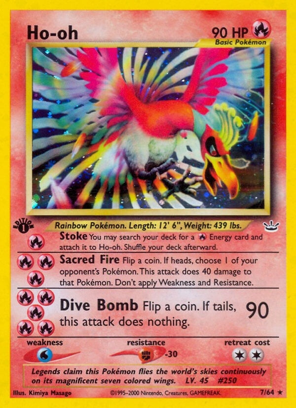 Image for Ho-oh (7) (07/64) (Neo Revelation) (N3) - Pokemon