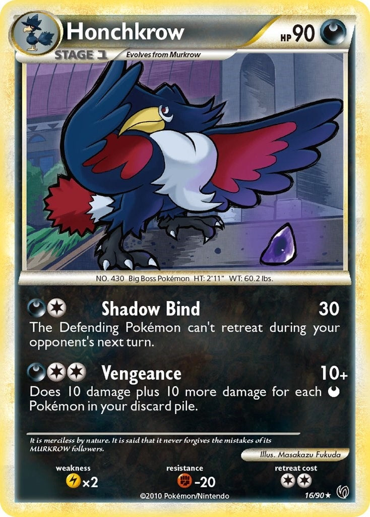 Image for Honchkrow (16) (16/90) (Undaunted) (UD) - Pokemon