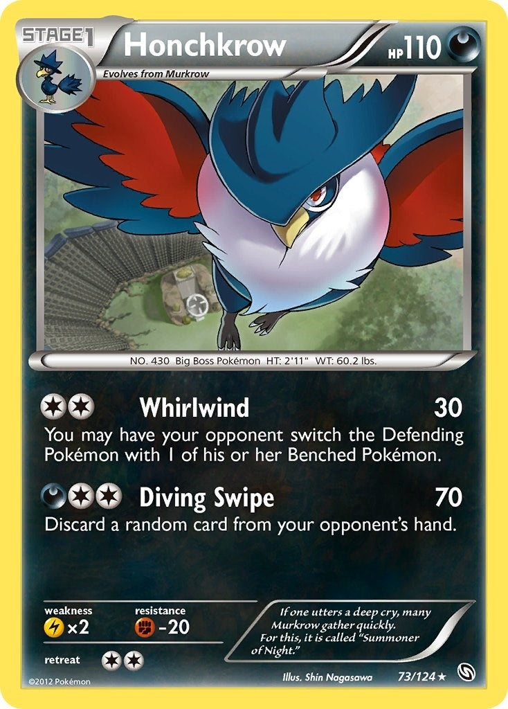 Image for Honchkrow (73/124) (Dragons Exalted) (DRX) - Pokemon
