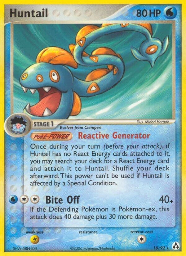 Image for Huntail (18/92) (EX Legend Maker) (LM) - Pokemon