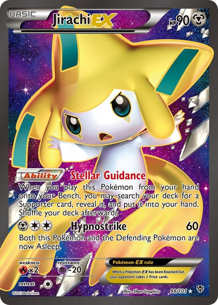 Image for Jirachi EX (98 Full Art) (98/101) (Plasma Blast) (PLB) - Pokemon