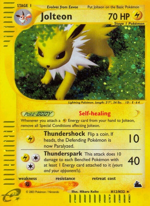 Image for Jolteon (H12) (H12/H32) (Skyridge) (SK) - Pokemon