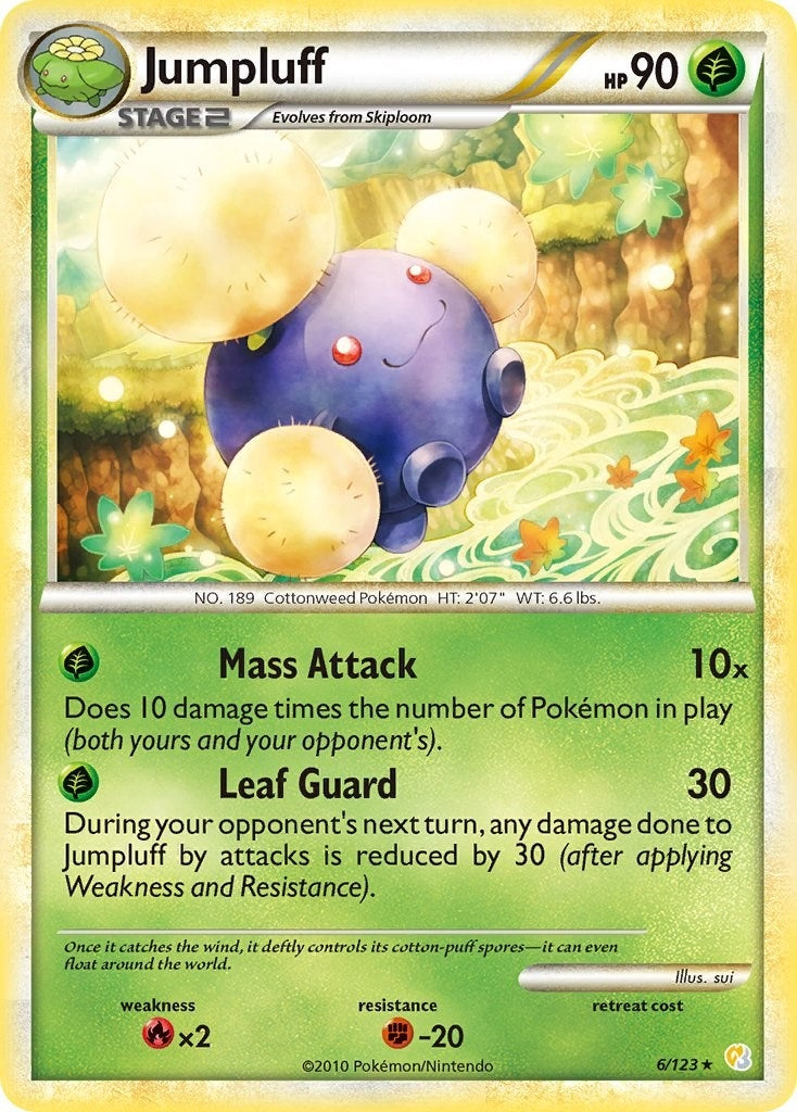 Image for Jumpluff (6/123) (HeartGold SoulSilver) (HS) - Pokemon