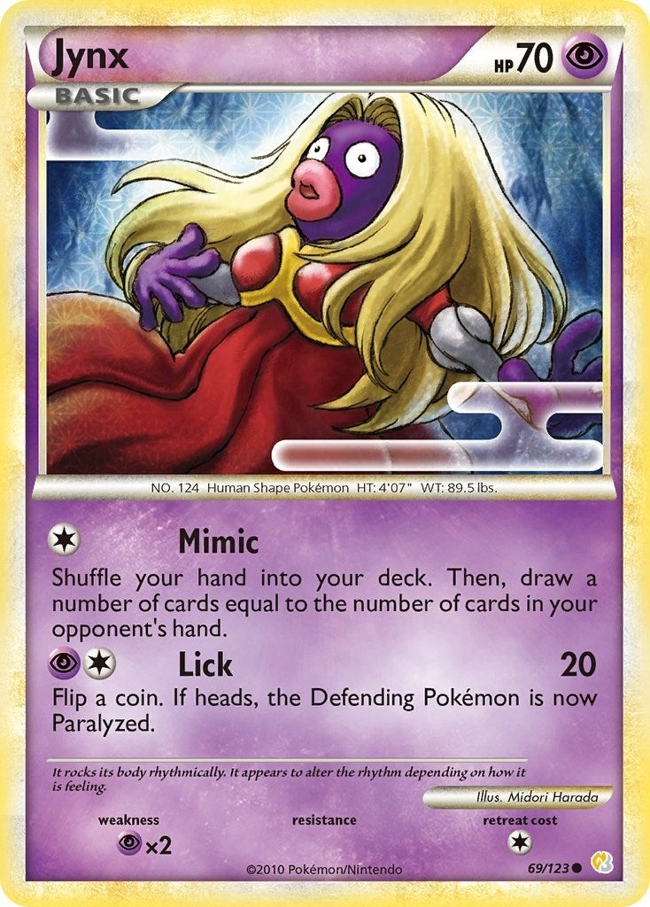Image for Jynx (69/123) (HeartGold SoulSilver) (HS) - Pokemon