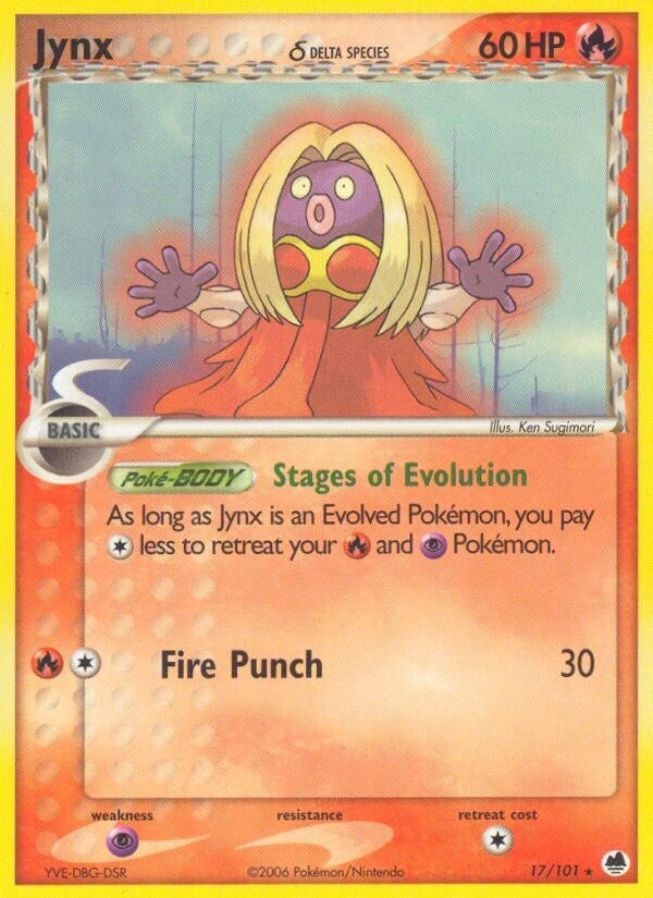 Image for Jynx (Delta Species) (17/101) (EX Dragon Frontiers) (DF) - Pokemon