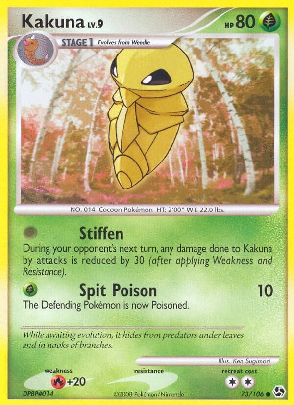 Image for Kakuna (73/106) (Great Encounters) (GE) - Pokemon