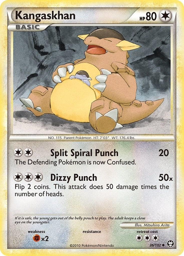 Image for Kangaskhan (36/102) (Triumphant) (TM) - Pokemon