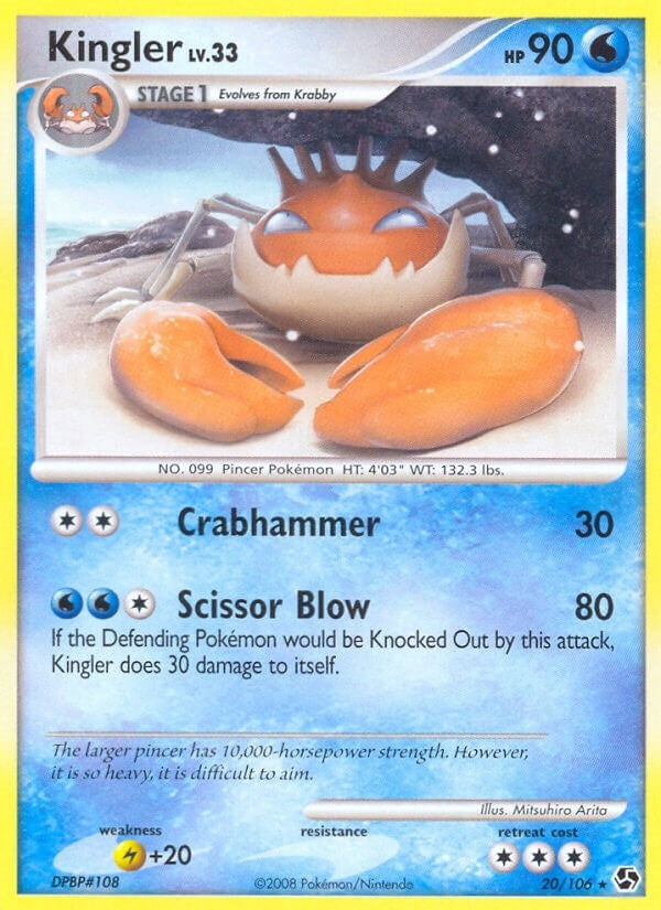 Image for Kingler (20/106) (Great Encounters) (GE) - Pokemon