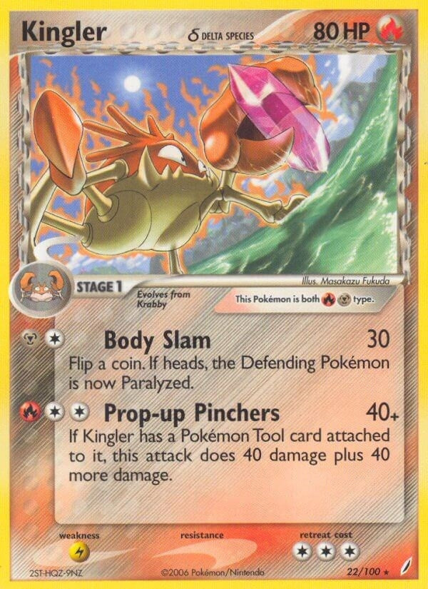 Image for Kingler (Delta Species) (22/100) (EX Crystal Guardians) (CG) - Pokemon