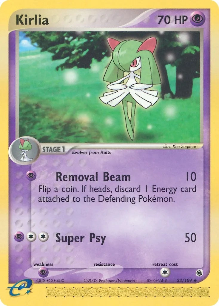 Image for Kirlia (34/109) (EX Ruby and Sapphire) (RS) - Pokemon