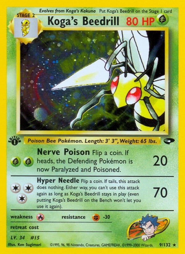 Image for Koga's Beedrill (009/132) (Gym Challenge) (G2) - Pokemon