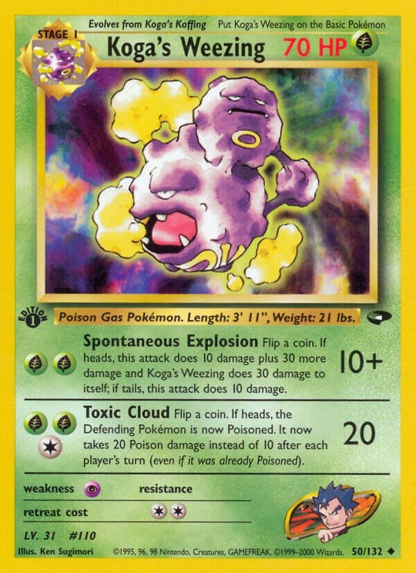 Image for Koga's Weezing (050/132) (Gym Challenge) (G2) - Pokemon