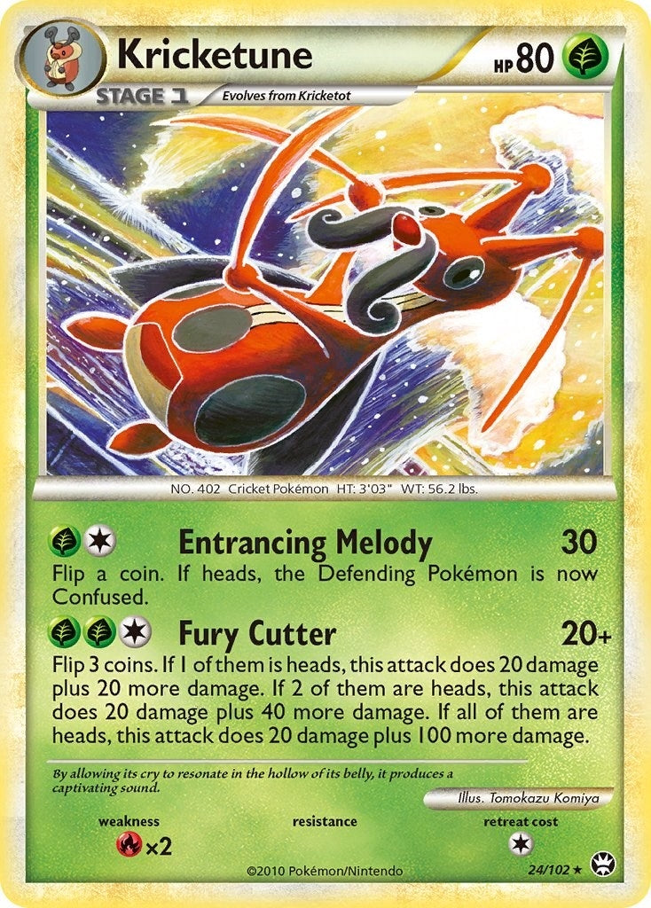 Image for Kricketune (24/102) (Triumphant) (TM) - Pokemon
