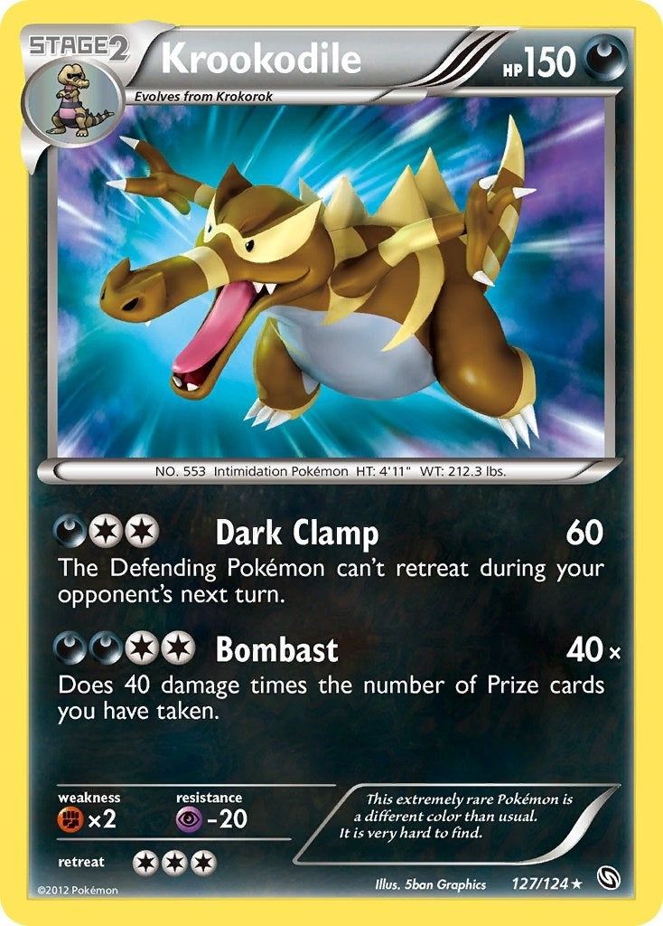 Image for Krookodile (127/124) (Dragons Exalted) (DRX) - Pokemon