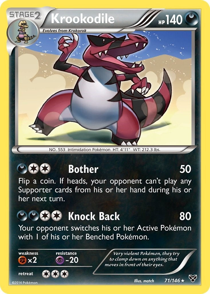 Image for Krookodile (71/146) (XY Base Set) (XY) - Pokemon