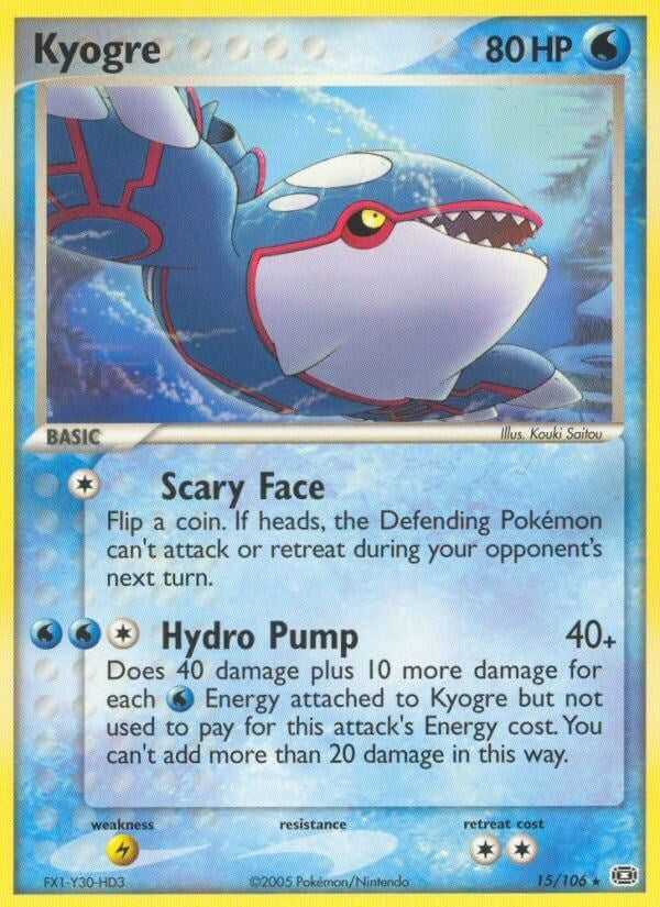 Image for Kyogre (15/106) (EX Emerald) (EM) - Pokemon