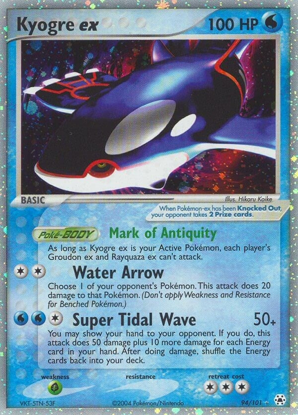 Image for Kyogre ex (94/101) (EX Hidden Legends) (HL) - Pokemon