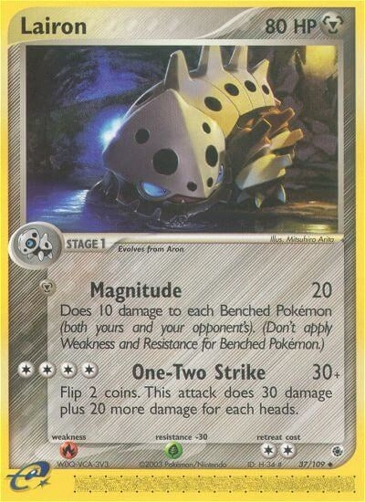 Image for Lairon (37/109) (EX Ruby and Sapphire) (RS) - Pokemon