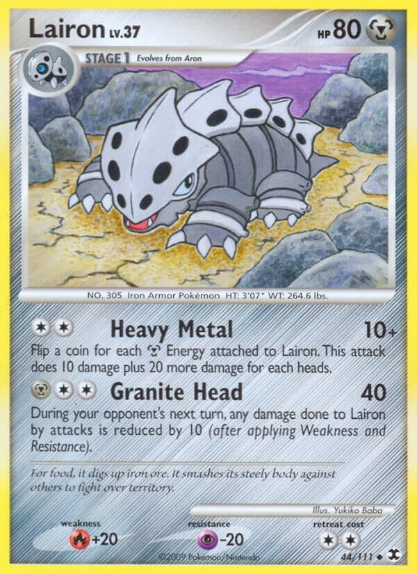 Image for Lairon (44/111) (Rising Rivals) (RR) - Pokemon