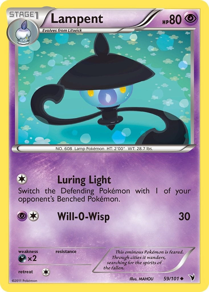 Image for Lampent (59/101) (Noble Victories) (NVI) - Pokemon