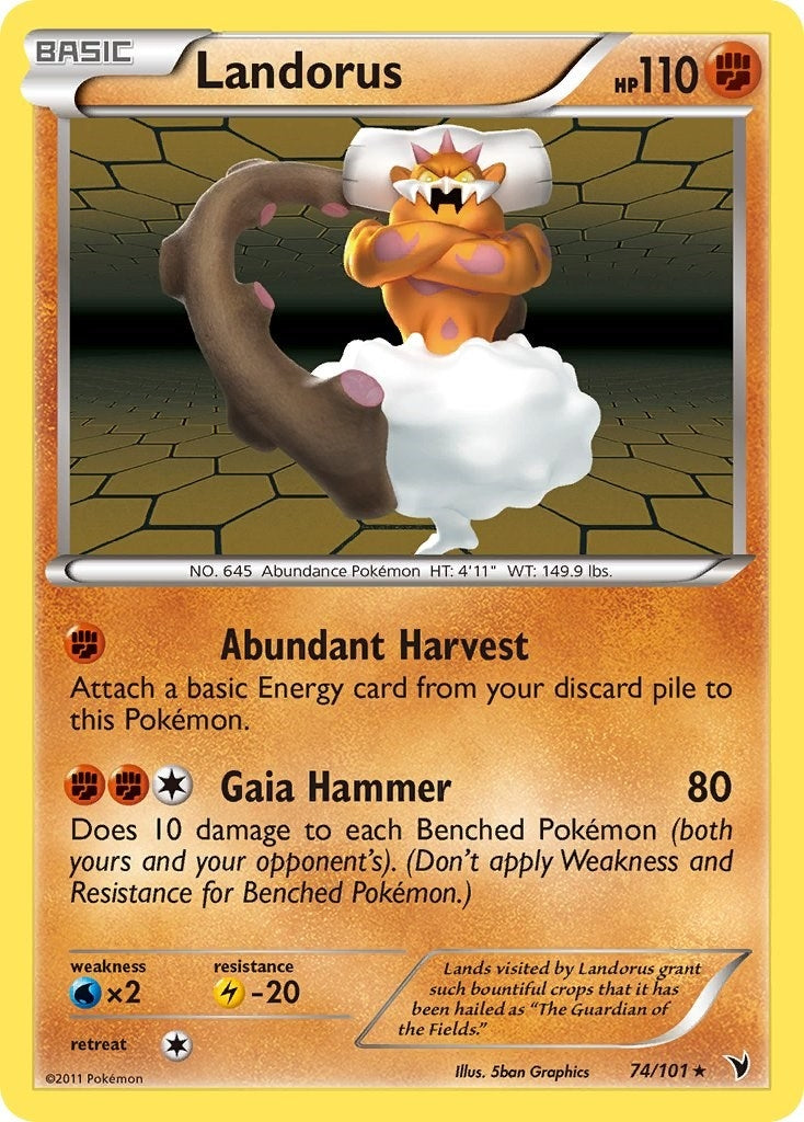 Image for Landorus (74/101) (Noble Victories) (NVI) - Pokemon