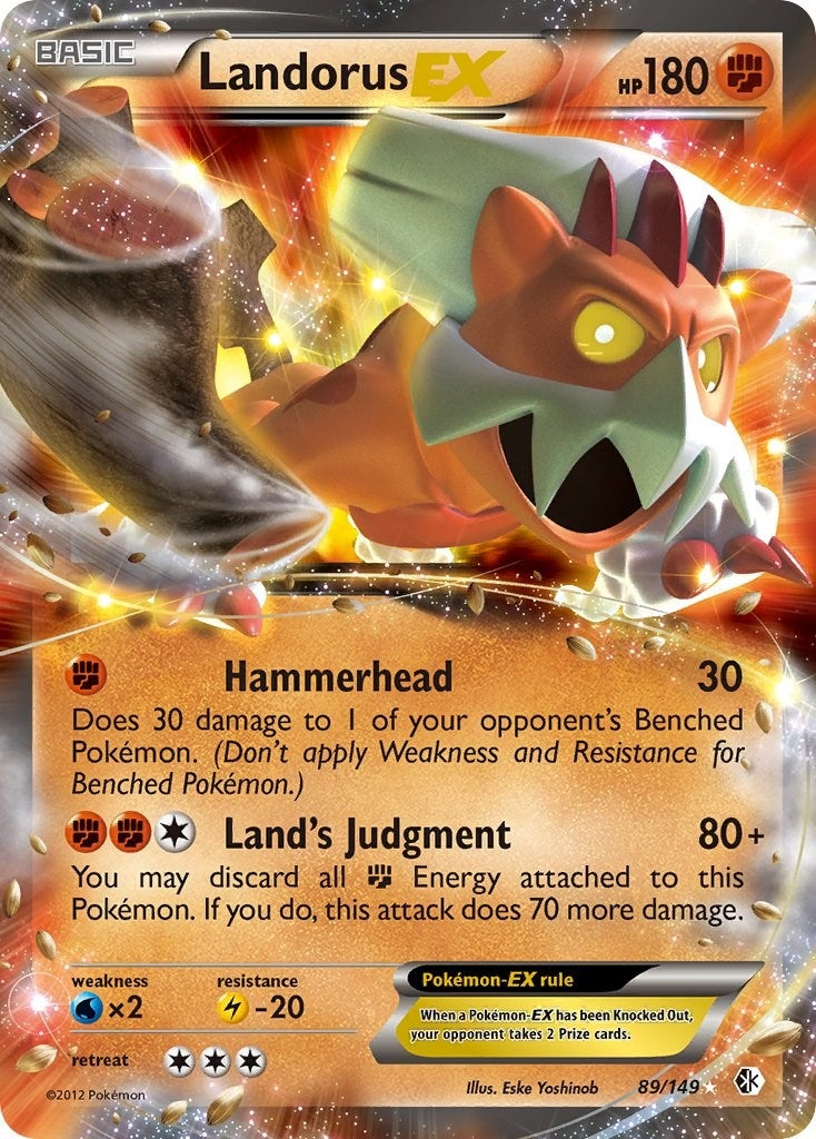 Image for Landorus EX (89/149) (Boundaries Crossed) (BCR) - Pokemon