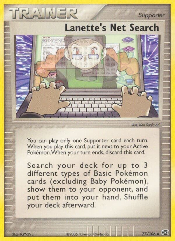 Image for Lanette's Net Search (77/106) (EX Emerald) (EM) - Pokemon