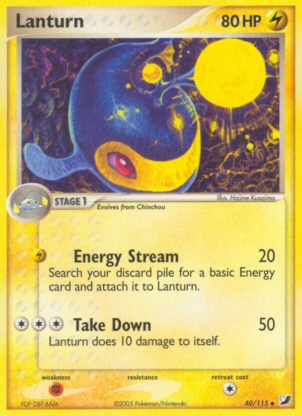 Image for Lanturn (40/115) (EX Unseen Forces) (UF) - Pokemon