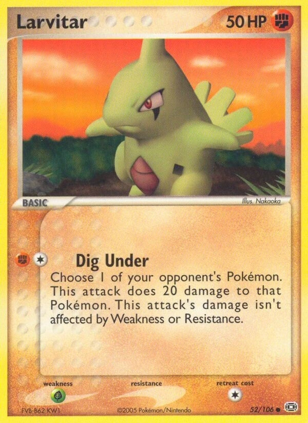 Image for Larvitar (52/106) (EX Emerald) (EM) - Pokemon