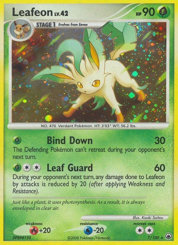 Image for Leafeon (7) (7/100) (Majestic Dawn) (MD) - Pokemon