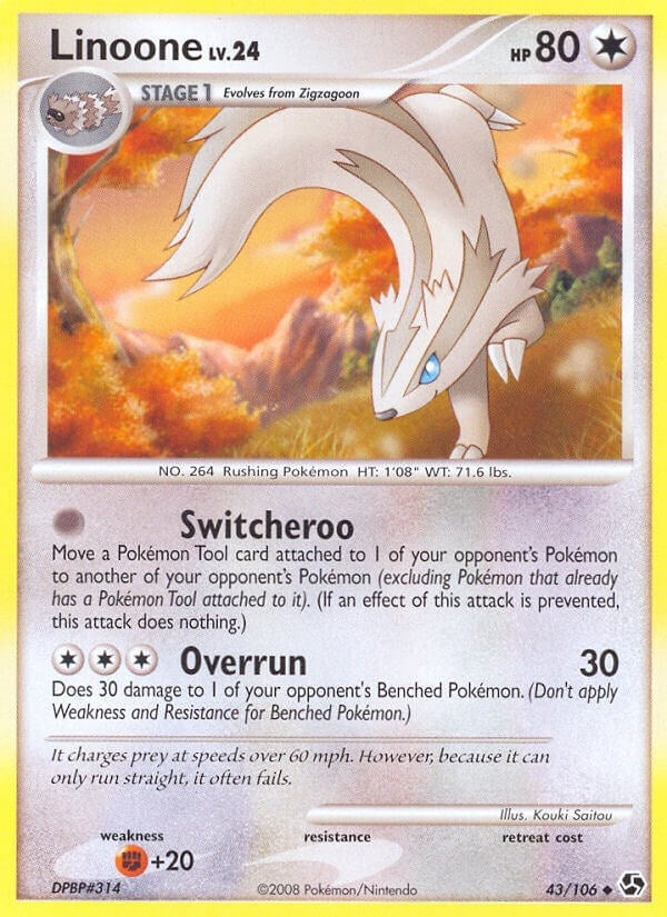 Image for Linoone (43/106) (Great Encounters) (GE) - Pokemon