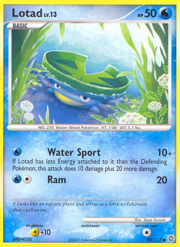 Image for Lotad (92/132) (Secret Wonders) (SW) - Pokemon