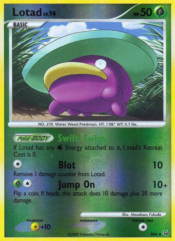 Image for Lotad (Shiny) (SH4) (Platinum) (PL) - Pokemon
