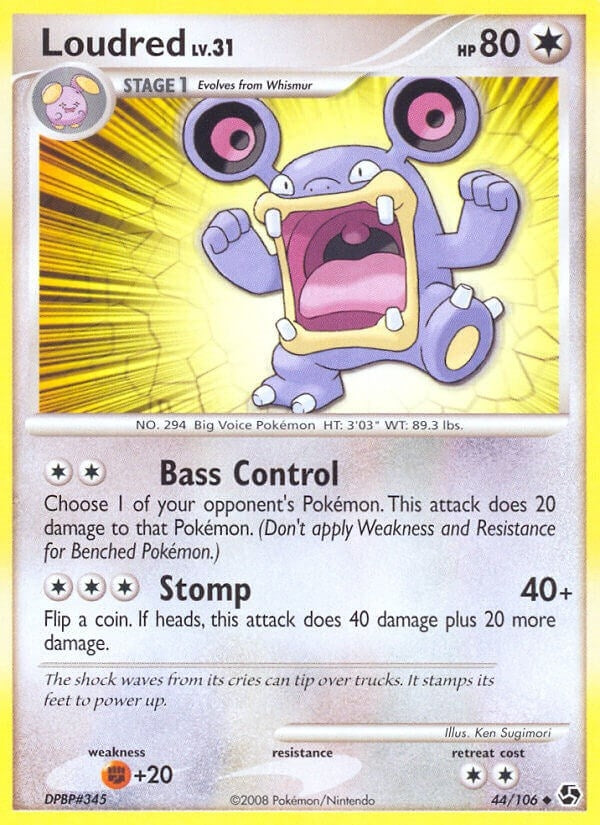 Image for Loudred (44/106) (Great Encounters) (GE) - Pokemon