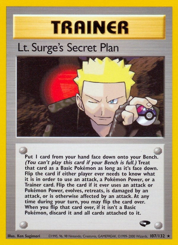 Image for Lt. Surge's Secret Plan (107/132) (Gym Challenge) (G2) - Pokemon