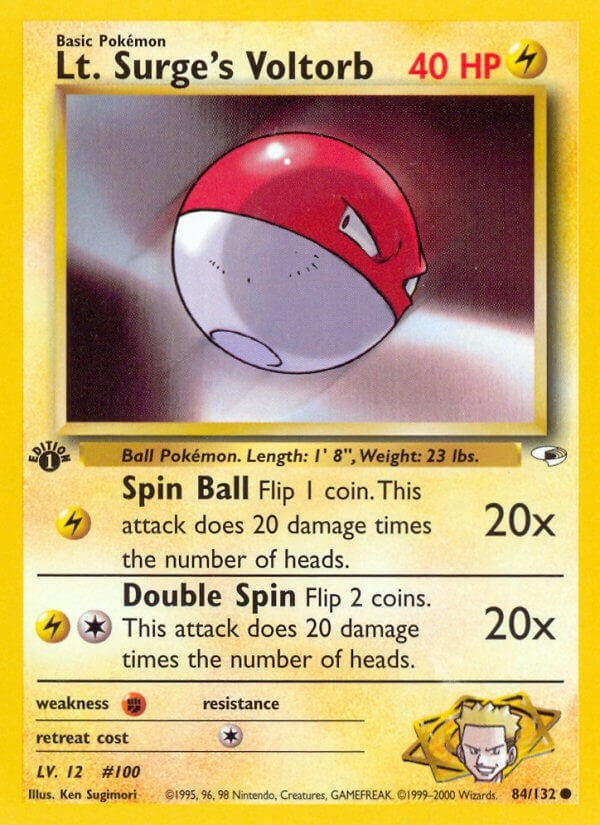 Image for Lt. Surge's Voltorb (084/132) (Gym Heroes) (G1) - Pokemon