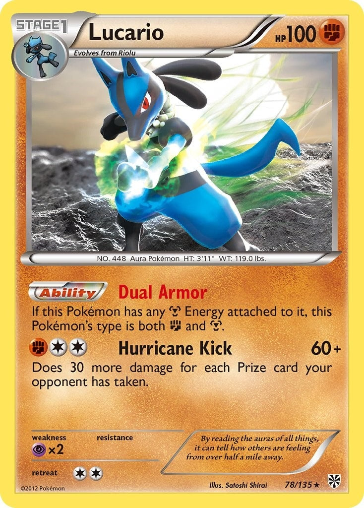 Image for Lucario (78) (78/135) (Plasma Storm) (PLS) - Pokemon