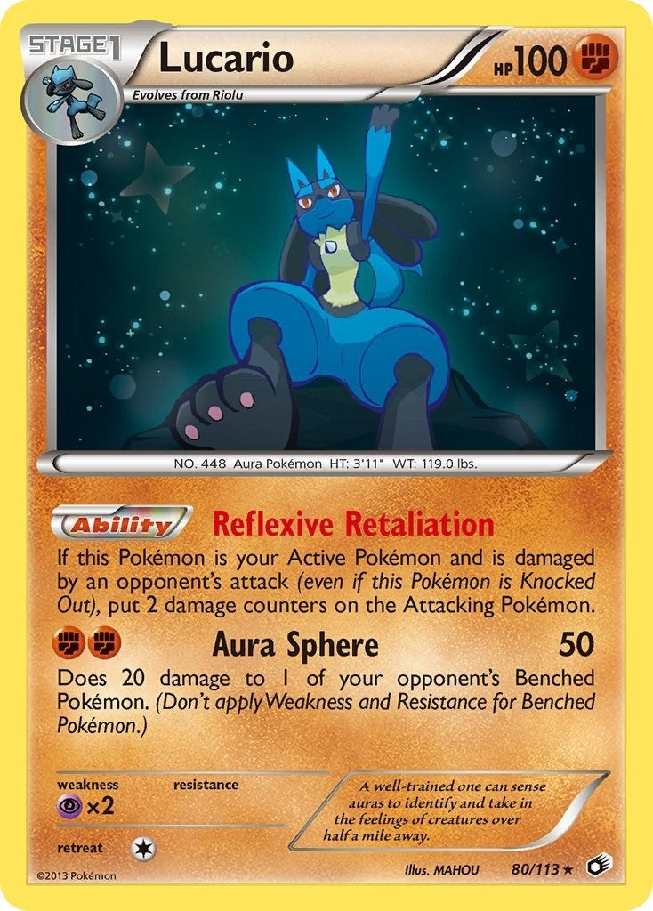 Image for Lucario (80/113) (Legendary Treasures) (LTR) - Pokemon