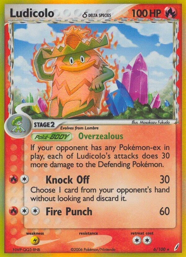 Image for Ludicolo (Delta Species) (6/100) (EX Crystal Guardians) (CG) - Pokemon