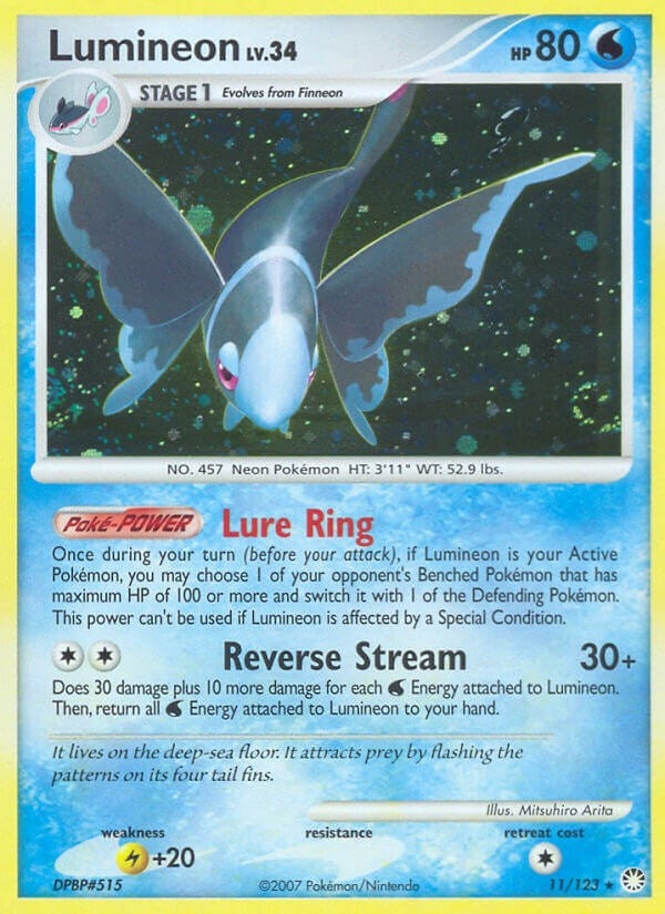 Image for Lumineon (11/123) (Mysterious Treasures) (MT) - Pokemon
