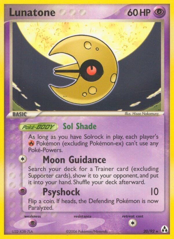 Image for Lunatone (20/92) (EX Legend Maker) (LM) - Pokemon