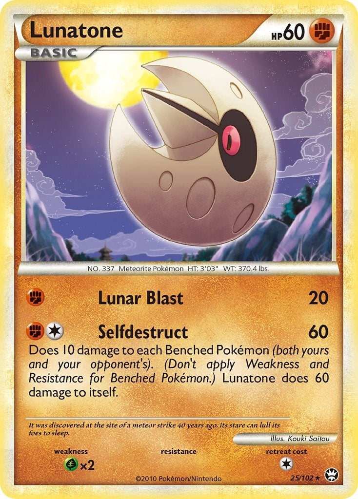 Image for Lunatone (25/102) (Triumphant) (TM) - Pokemon