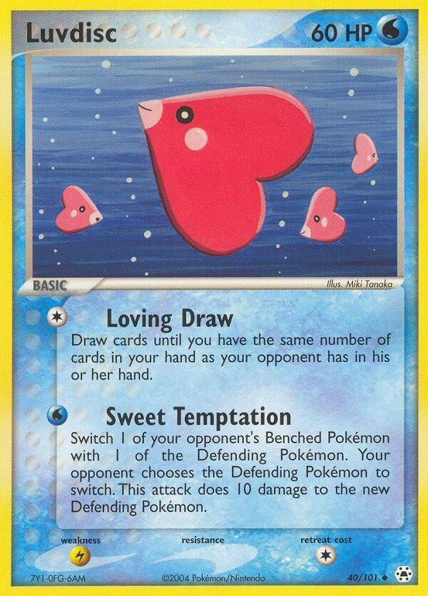 Image for Luvdisc (40/101) (EX Hidden Legends) (HL) - Pokemon
