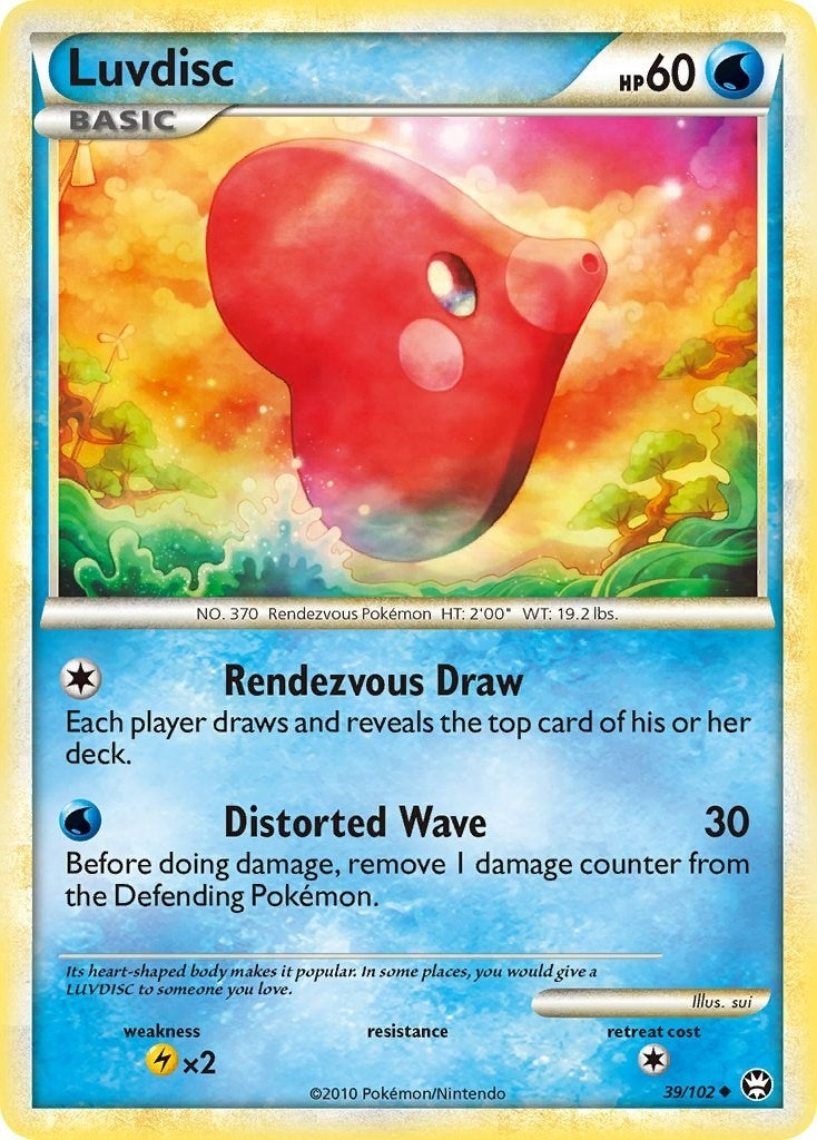 Image for Luvdisc (39/102) (Triumphant) (TM) - Pokemon