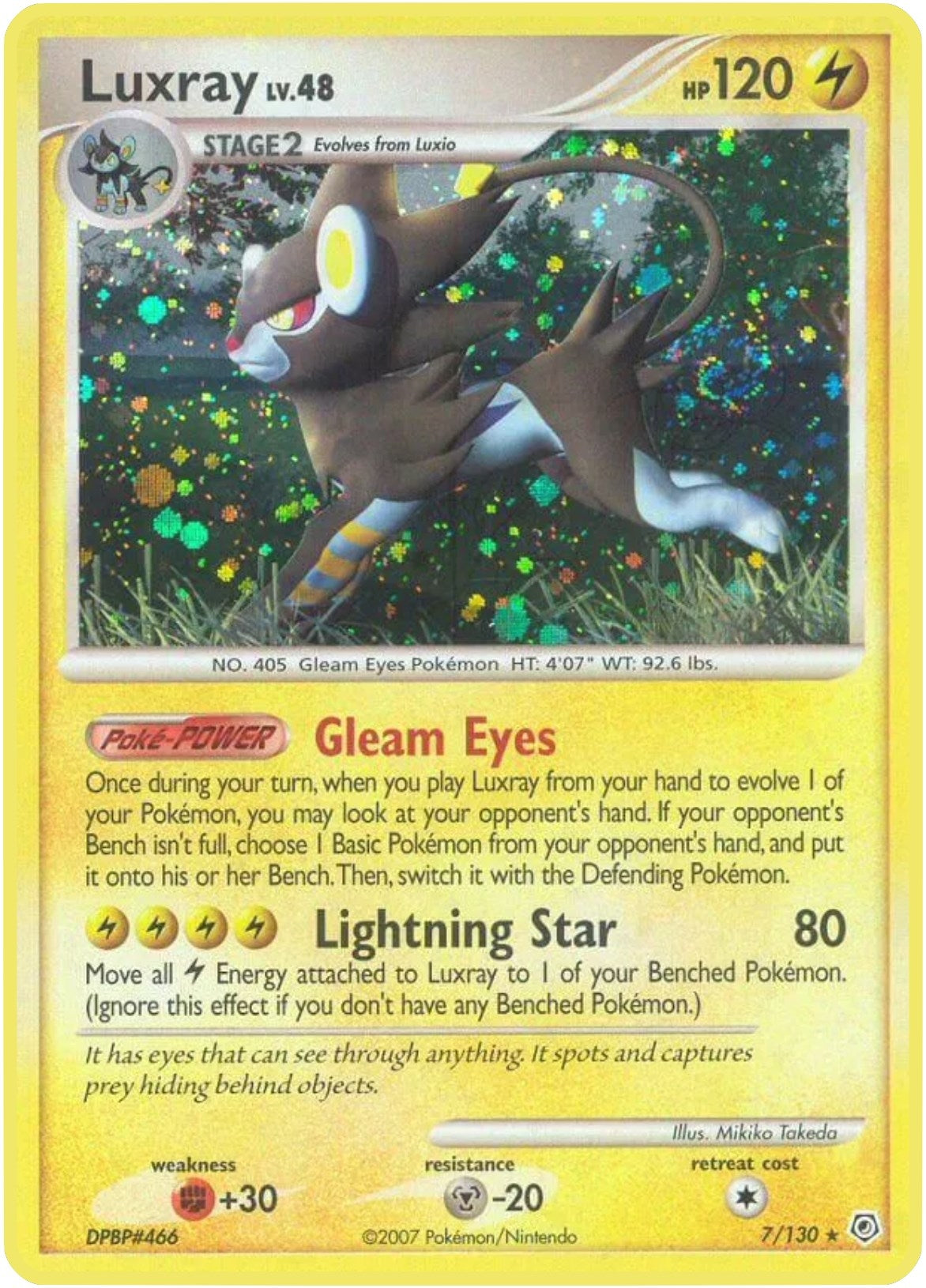 Image for Luxray (7/130) (Diamond and Pearl) (DP) - Pokemon