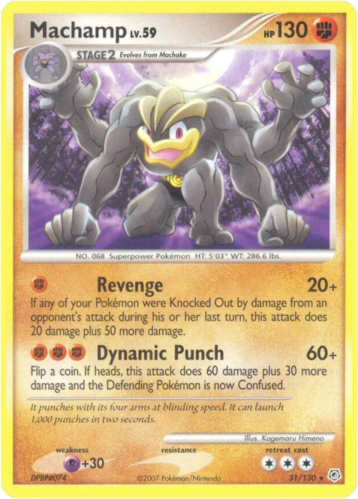 Image for Machamp (31/130) (Diamond and Pearl) (DP) - Pokemon
