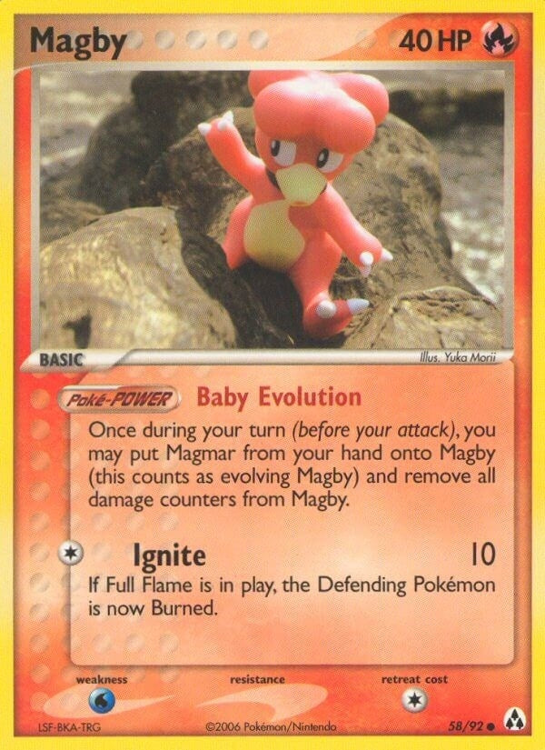 Image for Magby (58/92) (EX Legend Maker) (LM) - Pokemon