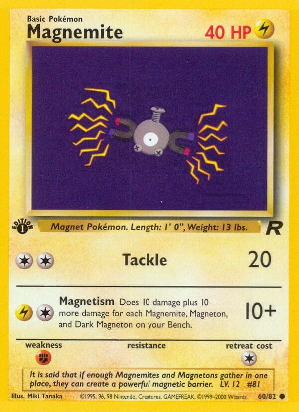 Image for Magnemite (60/82) (Team Rocket) (TR) - Pokemon
