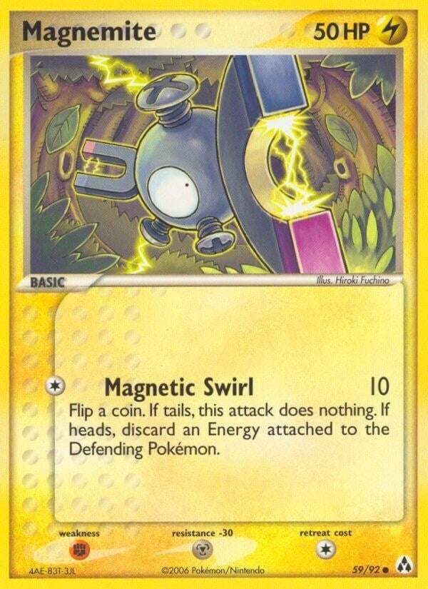 Image for Magnemite (59/92) (EX Legend Maker) (LM) - Pokemon
